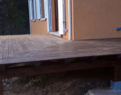 Instalación de tarima flotante clic en Cercedilla