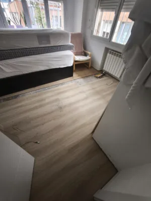 Instalación de suelo de madera natural en Madrid
